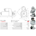 Starter Motor Fits Hitachi Model EX17-2 0.4