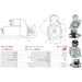 Starter Motor for BOSCH, Ref - 0986012881