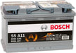 S5 A11 Bosch AGM Car Battery 12V 80Ah Type 115 - 580901080, 3 Years Warranty