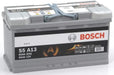 S5 A13 Bosch AGM Car Battery 12V 95Ah Type 019 AGM - 595901085, 3 Years Warranty