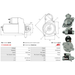 Starter Motor Fits Aixam Model A.721 0.4 D