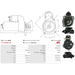Starter Motor for MAGNETI, Ref - 63280041