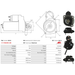 Starter Motor Fits New Holland Model T4 (PowerStar) T4.75F 4.4
