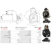 Starter Motor Fits Jcb Model 110/HF 4.4