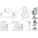 Starter Motor for BOSCH, Ref - 0986UR1612