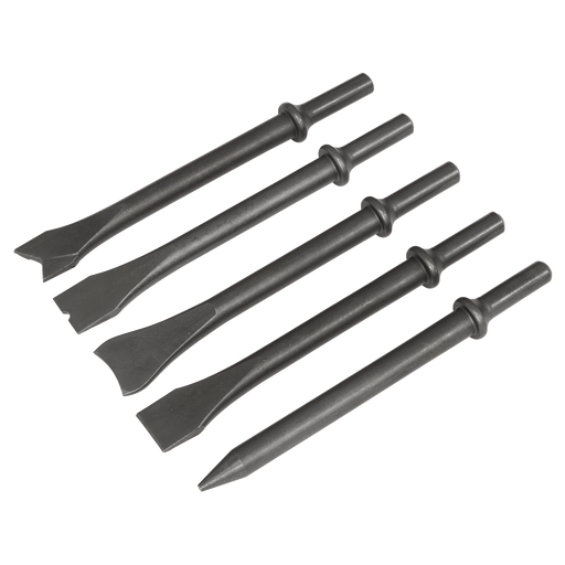 Sealey SA11C Air Hammer Chisel Set 5pc 170mm .401" Shank