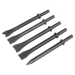 Sealey SA11C Air Hammer Chisel Set 5pc 170mm .401" Shank