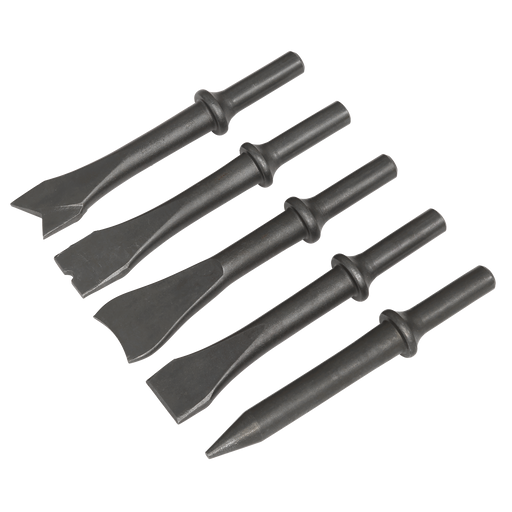 Sealey SA12C Air Hammer Chisel Set 5pc 120mm .401" Shank