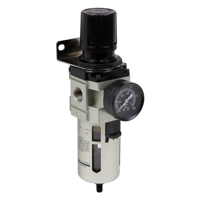 Sealey SA206FRAD Air Filter/Regulator Auto Drain Max Airflow 140cfm