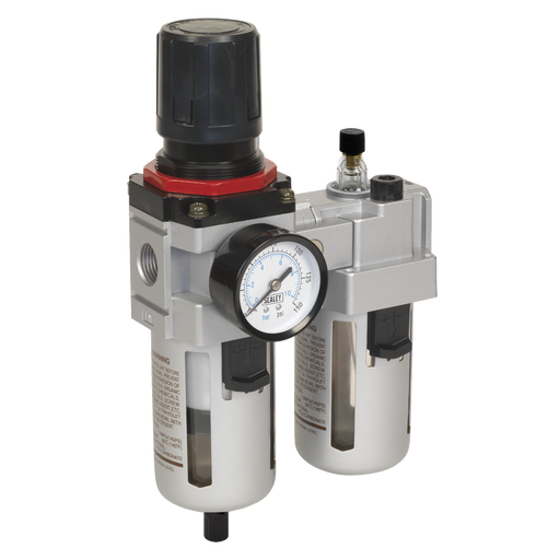 Sealey SA4001 Air Filter/Regulator/Lubricator - High Flow