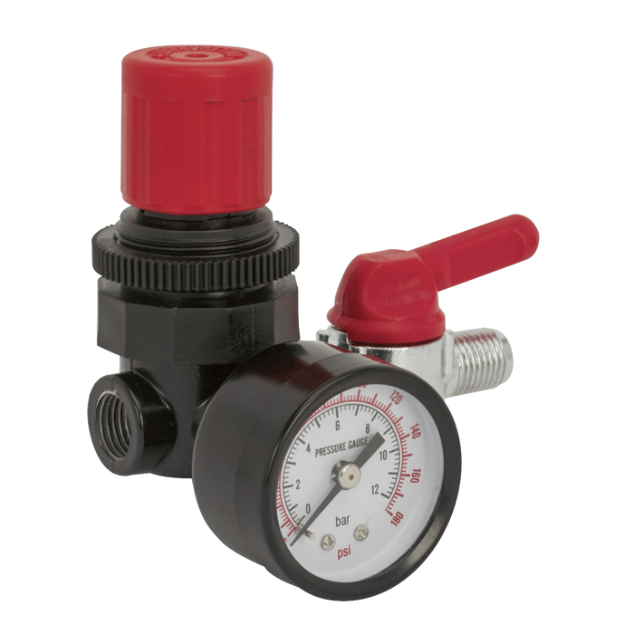 Sealey SA5/RG/14 Air Regulator 1/4"BSP Female - 1/4"BSP Male