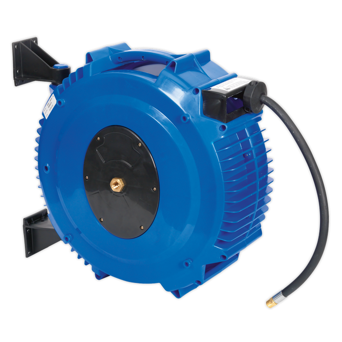 Air Hose Reel, Retractable Rubber Hose, 20m Ø10mm ID, SA88, Sealey