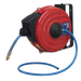 Air Hose Reel Retractable, 12m, Ø8mm ID Polyurethane Hose, SA90, Sealey