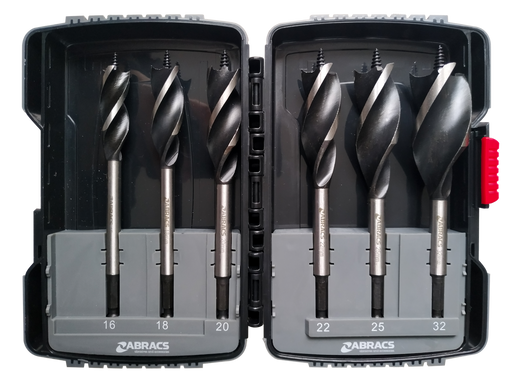 Abracs 6pc Speed Auger Bit Set Pack of 1, SABSET6