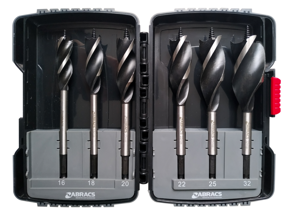 Abracs 6pc Speed Auger Bit Set Pack of 1, SABSET6