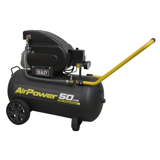 Sealey SAC5020E110V Air Compressor 50L Direct Drive 2hp 110V, Refurbished, Grade C, 6 Months Warranty