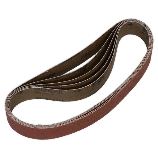 Sealey Sanding Belts, 30 x 540mm 60Grit - Pack of 5, SB0010