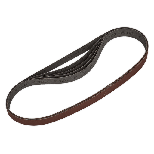 Sealey Sanding Belts, 25 x 762mm 120Grit - Pack of 5, SB0019