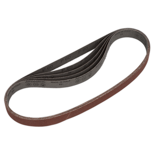 Sealey Sanding Belts, 25 x 762mm 60Grit - Pack of 5, SB0020