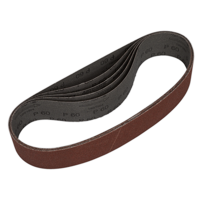 Sealey Sanding Belts, 50 x 686mm 60Grit - Pack of 5, SB006