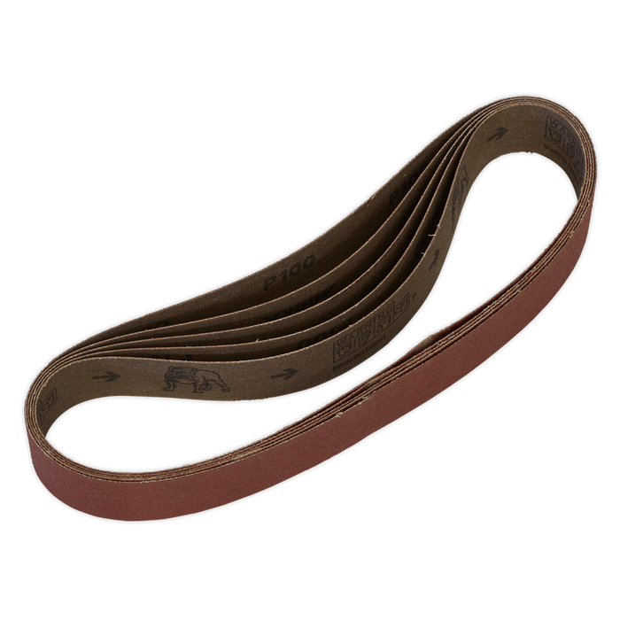 Sealey Sanding Belts, 30 x 540mm 100Grit - Pack of 5, SB008