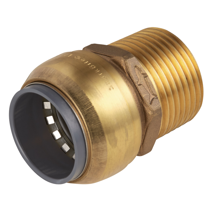 Sealey SBA22BSA Straight Adaptor 22mm x 3/4"BSPT Brass