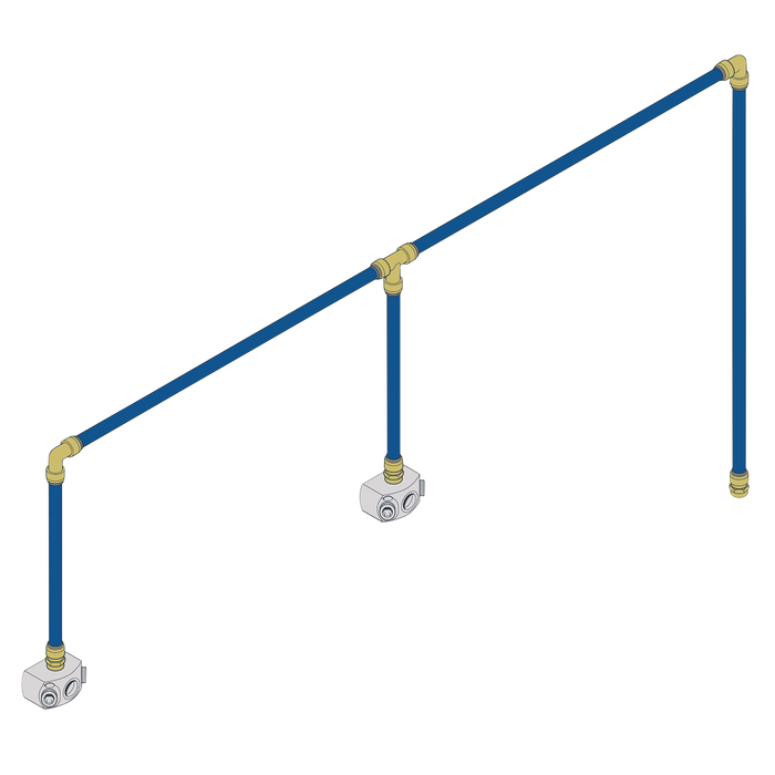 Sealey SBAKIT2 SharkBite® 12m 2-Drop Air Supply System Kit