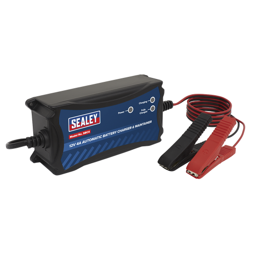 Sealey SBC4 Battery Charger & Maintainer 12V 4A Automatic