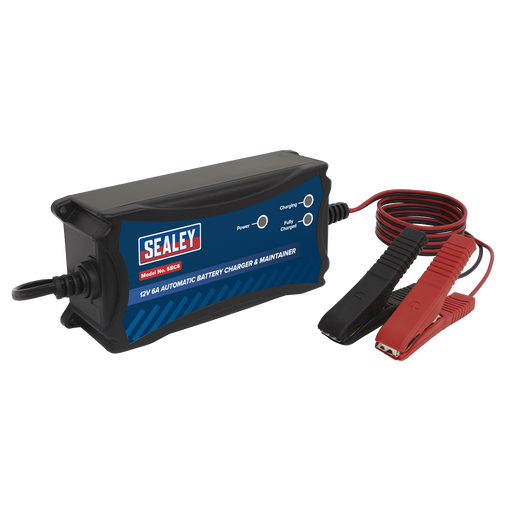 Sealey SBC6 Battery Charger & Maintainer 12V 6A Automatic