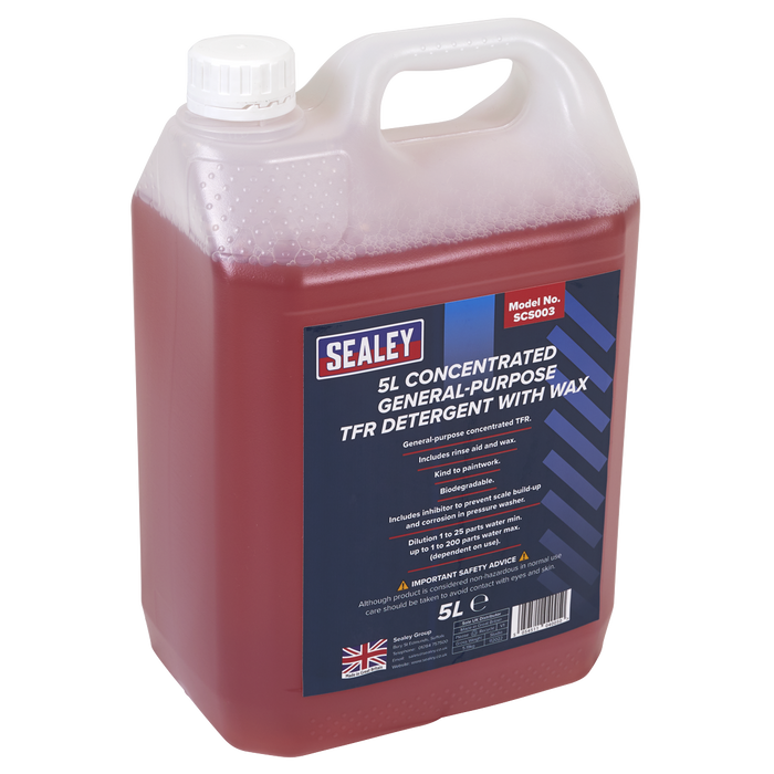 Sealey SCS003 TFR Detergent with Wax Concentrated 5L