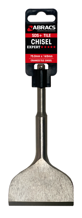 Abracs 75mm x 165mm SDS+ Cranked Tile Chisel, SDSPC5