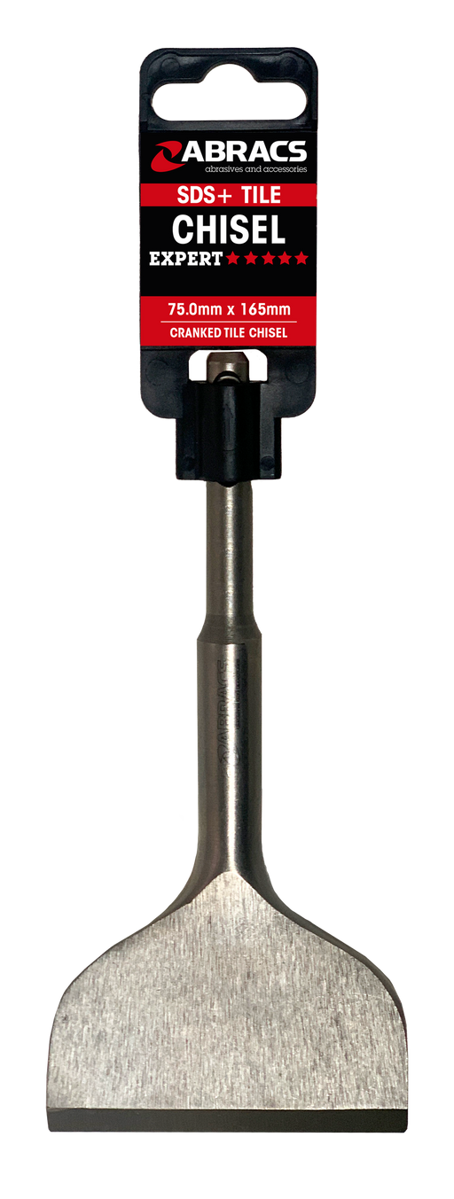 Abracs 75mm x 165mm SDS+ Cranked Tile Chisel, SDSPC5
