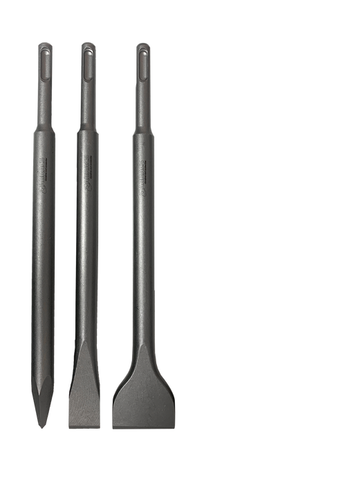 Abracs 3pc SDS+ Chisel Set Pack of 1, SDSPCSET3