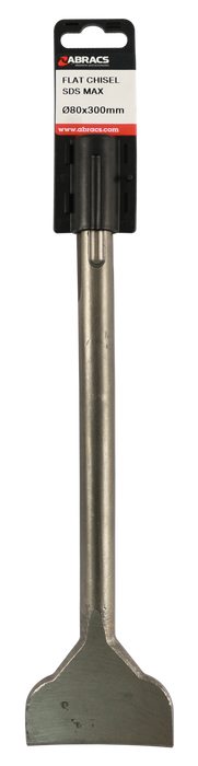 Abracs 80mm x 300mm SDS Max Flat Chisel, SDSMC3
