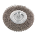 Sealey Flat Wire Brush Stainless Steel, 100mm with 6mm Shaft, SFBS100