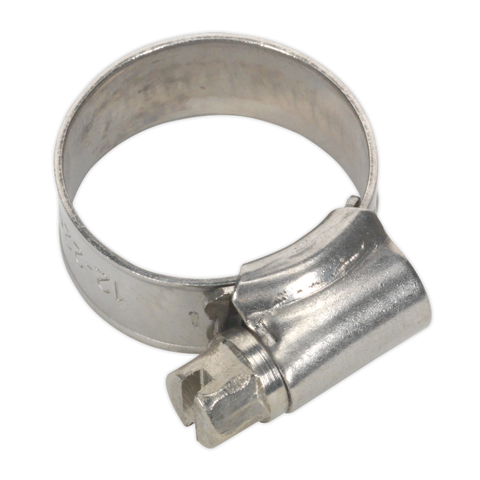 Sealey SHCSS00 Hose Clip Stainless Steel Ø16-22mm Pack of 10