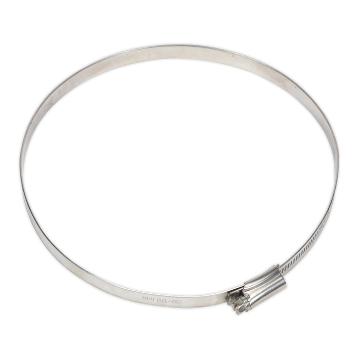 Sealey SHCSS7 Hose Clip Stainless Steel Ø150-170mm Pack of 5