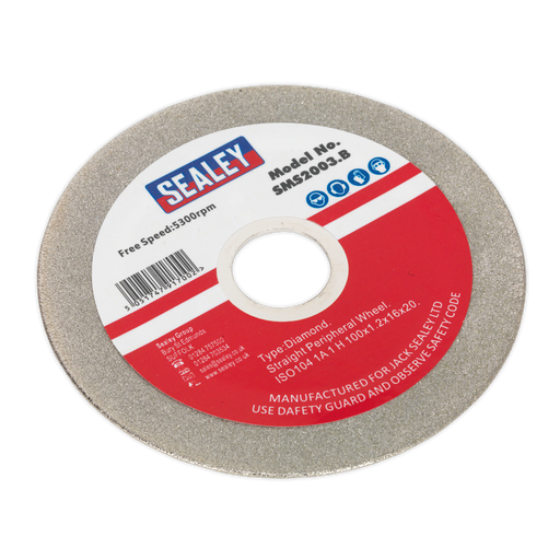 Sealey Grinding Disc Diamond Coated, 100mm for SMS2003, SMS2003.B