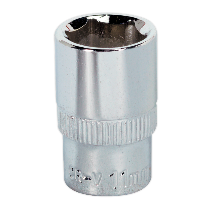 Sealey SP1411 WallDrive® Socket 11mm 1/4"Sq Drive Fully Polished