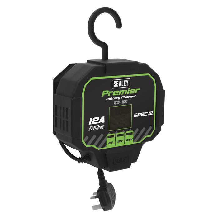 Sealey SPBC12 Battery Charger & Maintainer 12A Automatic