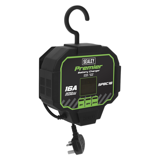 Sealey SPBC16 Battery Charger & Maintainer 16A Automatic, Ex-Showroom, Grade B, 6 Months Warranty