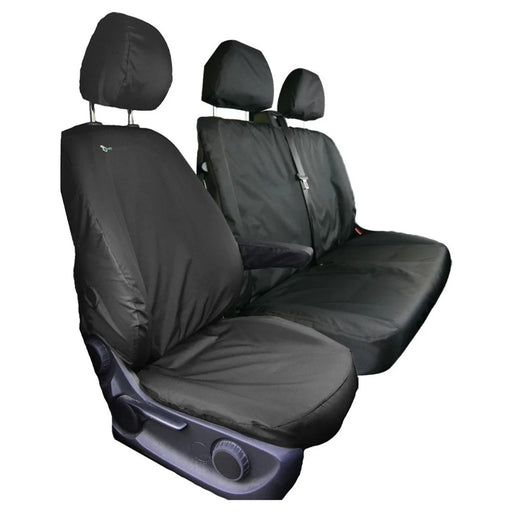 Mercedes Vito Front Seat Cover Set, Driver & Dbl Psgr, Black - TA4324+TA4331 - Town & Country