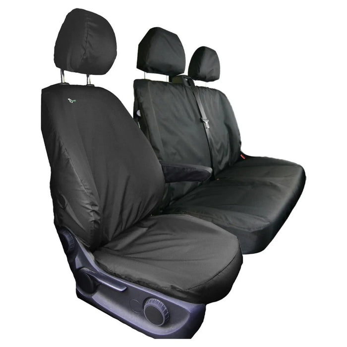 Mercedes Vito Front Seat Cover Set, Driver & Dbl Psgr, Black - TA4324+TA4331 - Town & Country