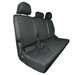 Seat Cover For Volkswagen Caddy 2010 - 2021, Rear Single & Double Passenger Set - Black, Town & Country - TA4652