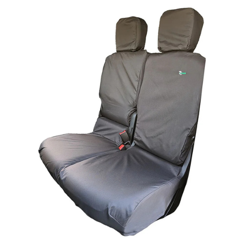 Seat Cover For Peugeot Partner III 2018 Onwards - Double Passenger - Black, Town & Country - TA4812