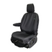 Seat Cover For Ford Transit Custom, Year 2013 - 2023, Single Passenger Seat, Black, Town & Country - TA5055