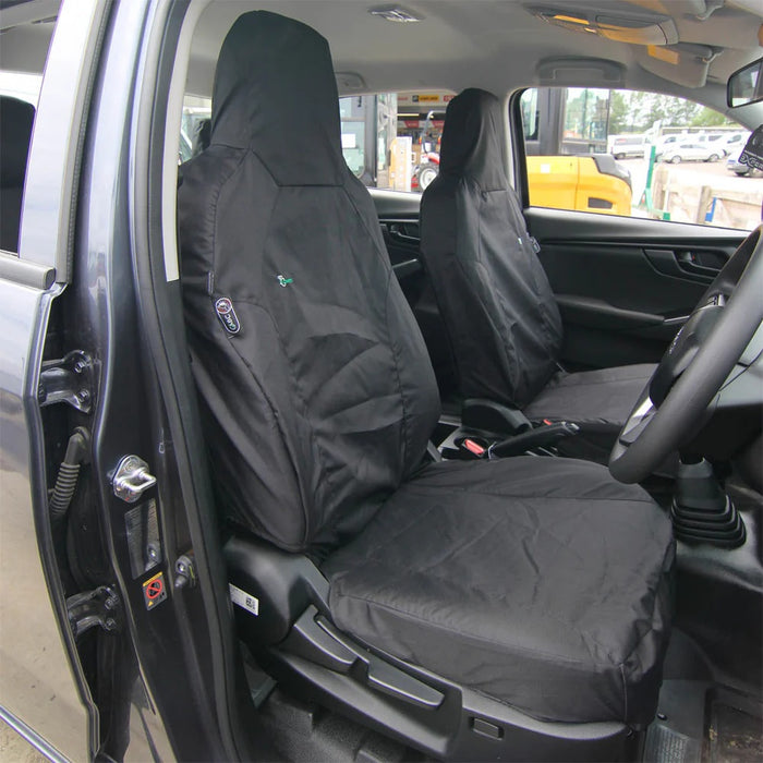 Isuzu D-Max 2021+ Front Seat Cover Set, Black - TA6878 - Town & Country