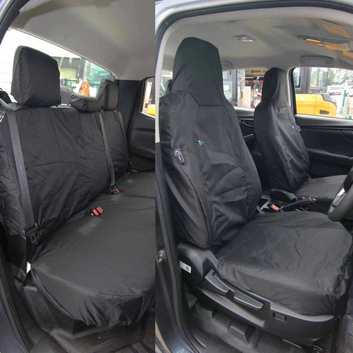 Seat Cover For Isuzu D-Max Seat Covers (2021 Onwards) Utility Model - Front & Rear Set, Town & Country - TA6878+TA6885