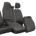 Seat Cover For Nissan Nv400 2012 - 2022 Folding Double Passenger One Piece Base - Black, Town & Country - TA7165