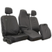 Seat Cover For Nissan Nv400 2012 - 2022 Folding Double Passenger Two Piece Base - Black, Town & Country - TA7172